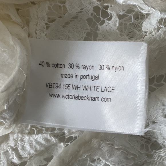 Victorias Beckham Lace blouse size 1* - Picture 6 of 6
